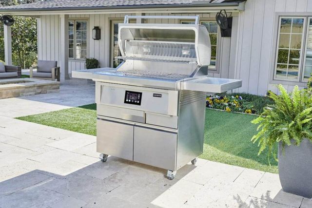 Coyote 36" Stainless Steel Free Standing Pellet Grill 9