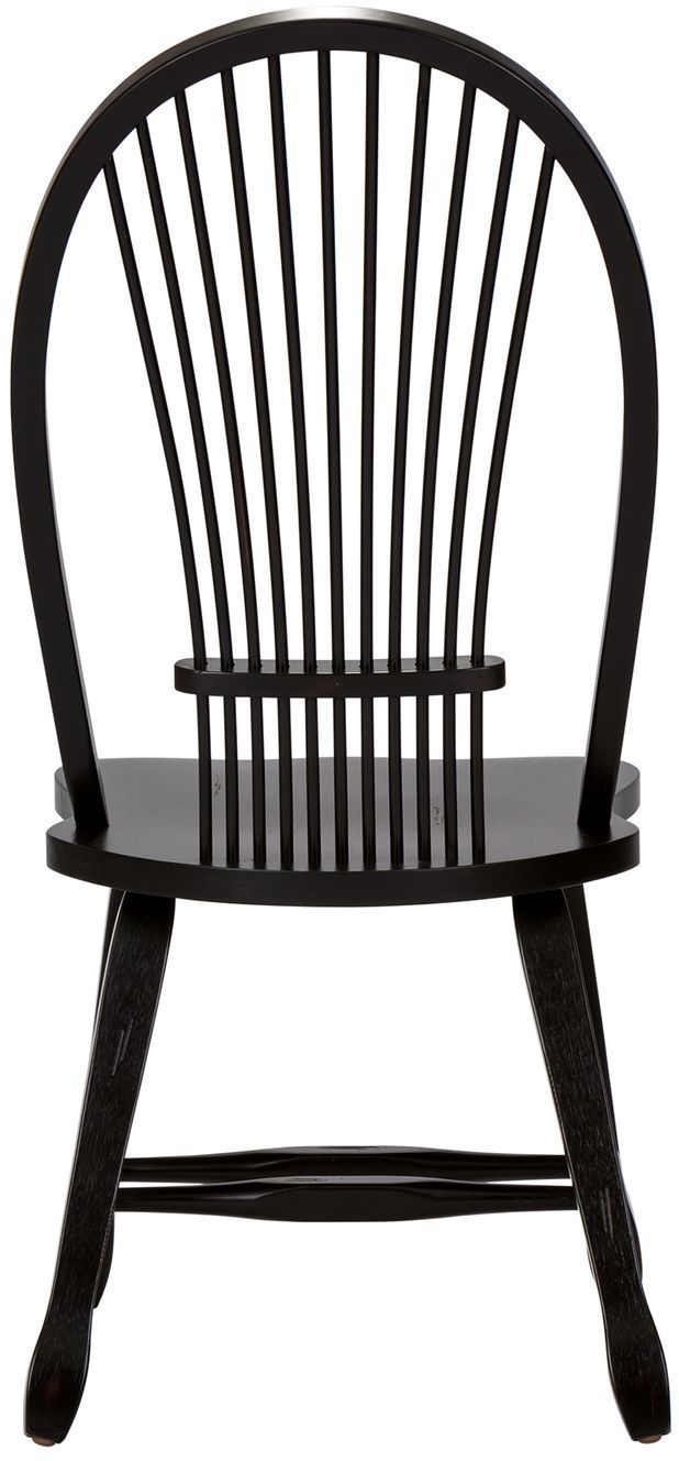 Liberty Furniture Treasures Black Bow Back Side Chair-1