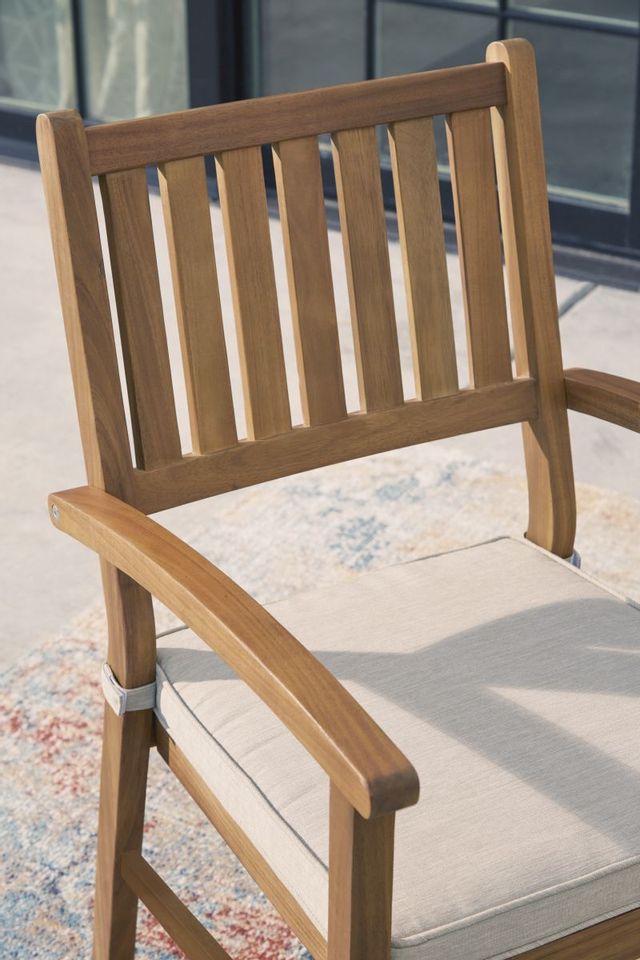 Signature Design by Ashley® Janiyah 2-Piece Light Brown Arm Chair Set-2