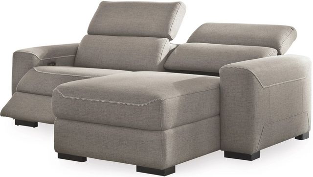 Signature Design by Ashley® Mabton 2-Piece Gray Left-Arm Facing Power Reclining Sectional with Chaise-0