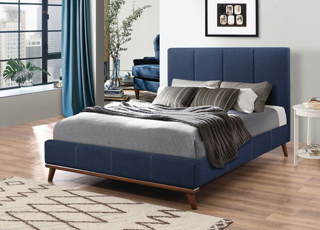 Coaster® Charity Blue Queen Bed 1