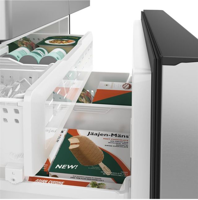 Réfrigérateur à portes françaises à profondeur de comptoir de 36 po Cafe™ de 23,1 pi³ - Acier inoxydable 19