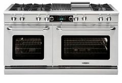 Capital Connoisseurian 60" Stainless Steel Pro Style Dual Fuel Range