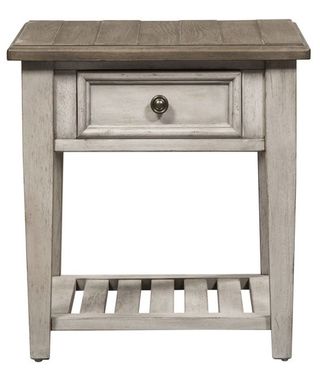 Liberty Furniture Heartland Antique White End Table