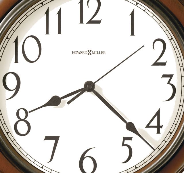 Howard Miller® Kalvin Medium-Brown Cherry Wall Clock 1