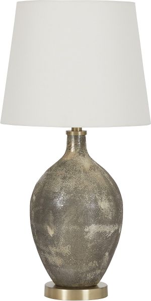 Signature Design by Ashley® Jemarie Gray/Gold Glass Table Lamp