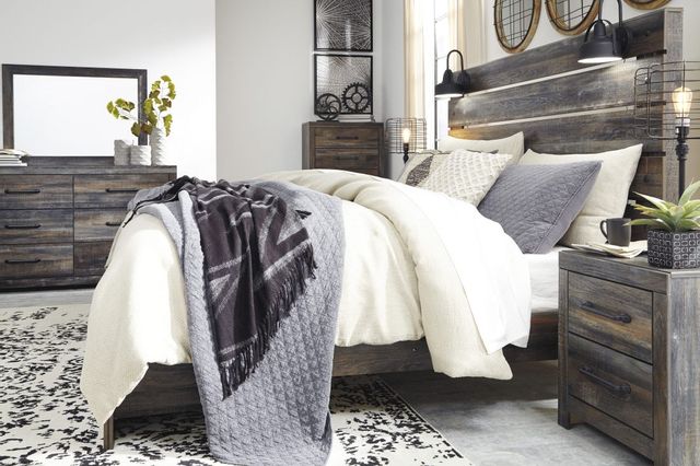Signature Design by Ashley® Drystan Brown King Storage Panel Bed-1