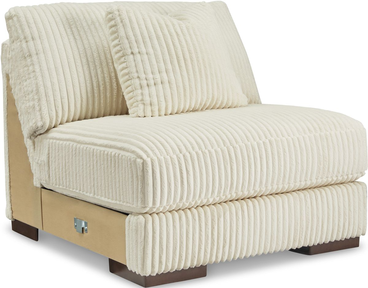 Signature Design By Ashley® Lindyn 3-Piece Ivory Sectional With Chaise ...