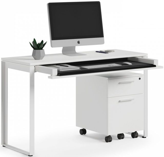 BDI Linea™ Satin White Console Desk 3
