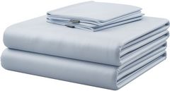 Hush Iced 4-Piece Arctic Blue Queen Bamboo Cooling Sheets and Pillowcase Set