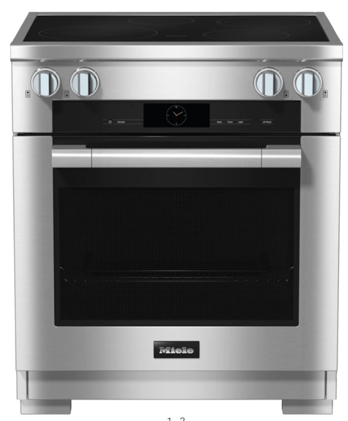 Miele slide store in induction range