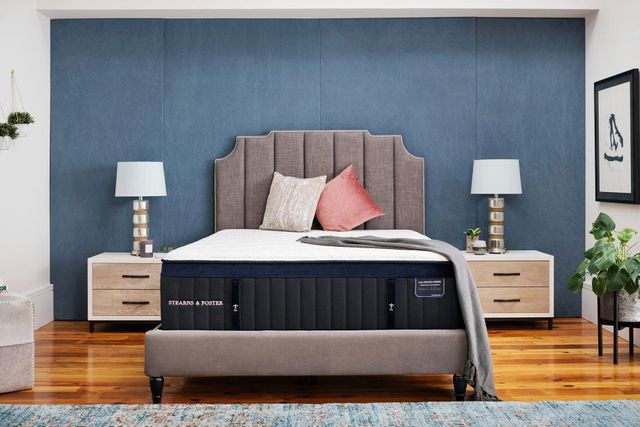 Stearns & Foster® Lux Estate® Pollock LE4 Luxury Cushion Firm Euro Pillow Top Queen Mattress 21