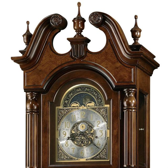 Howard Miller® Edinburg Cherry Bordeaux Grandfather Clock 1