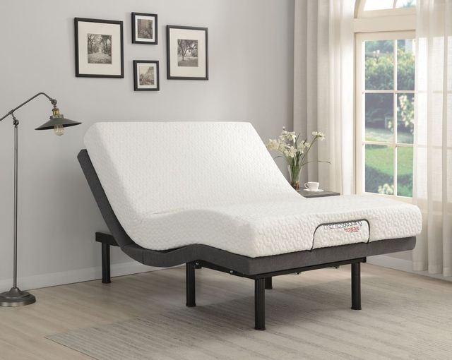 Coaster® Clara Black and Grey Queen Adjustable Bed Base 13