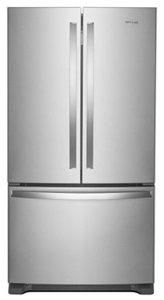 Réfrigérateur à portes françaises de 36 po à profondeur comptoir Whirlpool® de 20.0 pi³ - Acier inoxydable résistant aux traces de doigts