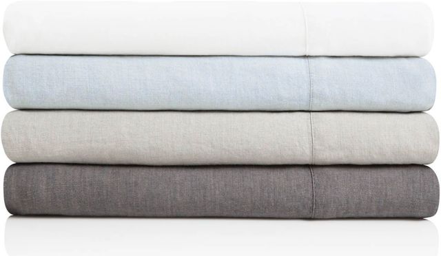 Malouf® Sleep Woven™ French Linen Charcoal California King Sheet Set 10
