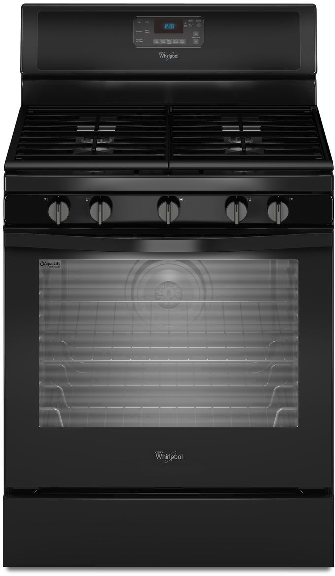 whirlpool 5 burner freestanding gas range