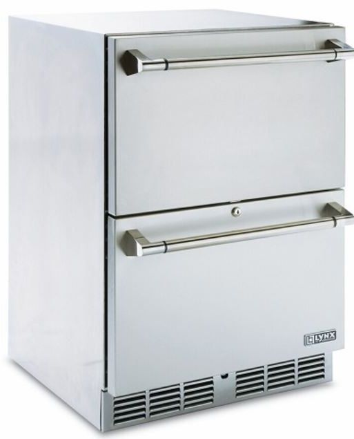 Lynx® Professional Series Double Drawer Outdoor Refrigerator-Stainless Steel