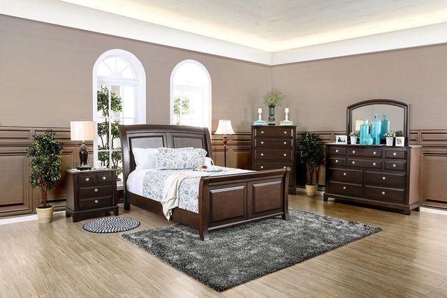 Furniture of America® Litchville Brown Cherry Dresser 5