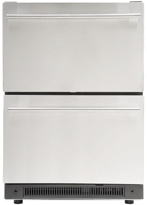 Haier 5.4 Cu. Ft. Stainless Steel Refrigerator Drawers 0