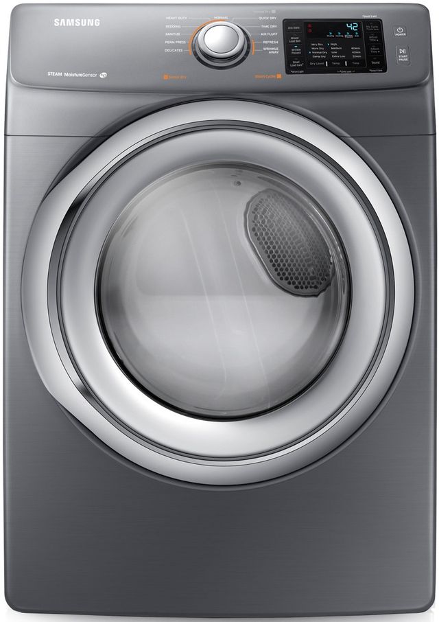 Samsung 7.5 Cu. Ft. Stainless Platinum Front Load Gas Dryer