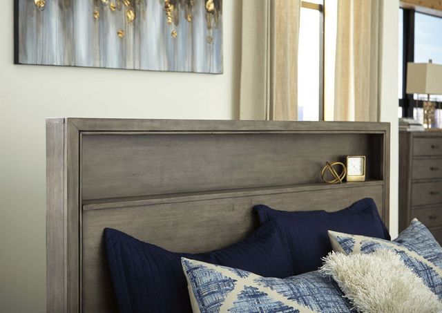 Signature Design by Ashley® Arnett Smoky Gray Queen Bookcase Bed-2
