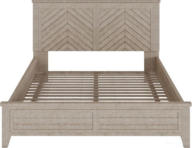 Flexsteel® Chevron Stone Gray King Panel Bed 2