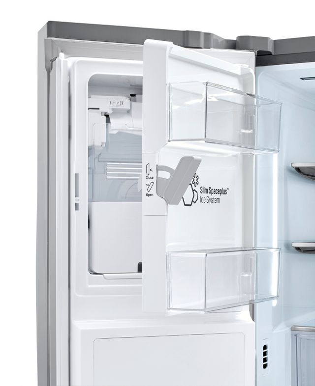 Réfrigérateur à portes françaises à profondeur de comptoir de 36 po LG® de 23,5 pi³ - Acier inoxydable résistant aux traces de doigts 37