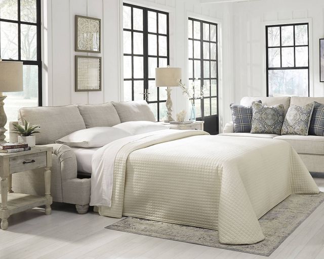 Canapé-lit Traemore en tissu beige Benchcraft® 1