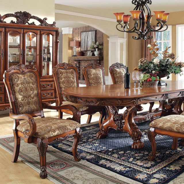 Furniture of America® Medieve Antique Oak Hutch and Buffet 2