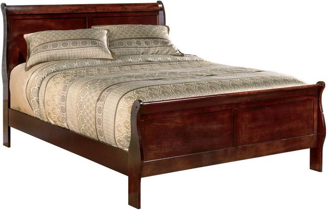 Signature Design by Ashley® Alisdair 5-Piece Dark Brown California King Sleigh Bed Set-1