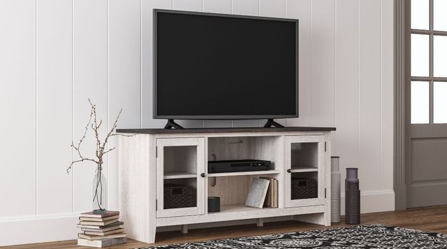 Signature Design by Ashley® Dorrinson Two-Tone Large TV Stand with Fireplace Option 3