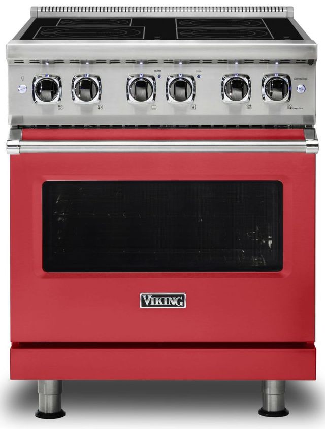 Viking® 5 Series 30" San Marzano Red Pro Style Induction Range