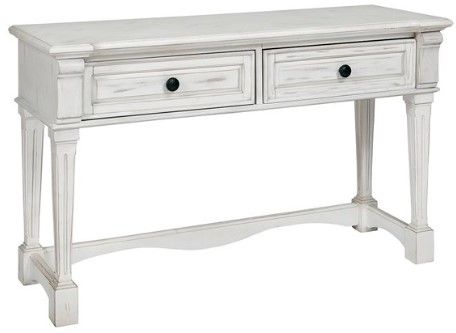 Progressive® Furniture Belhamy Park Chalk White Console/Sofa Table-0