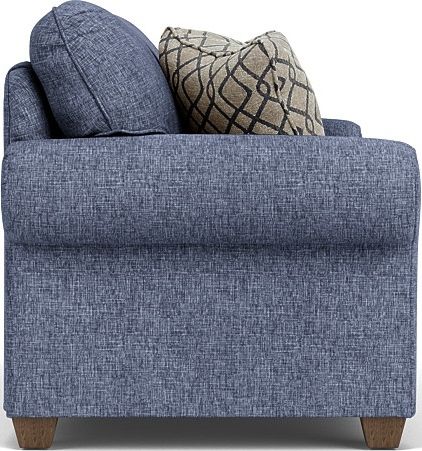 Flexsteel® Thornton Indigo Two-Cushion Sofa | BlvdHome