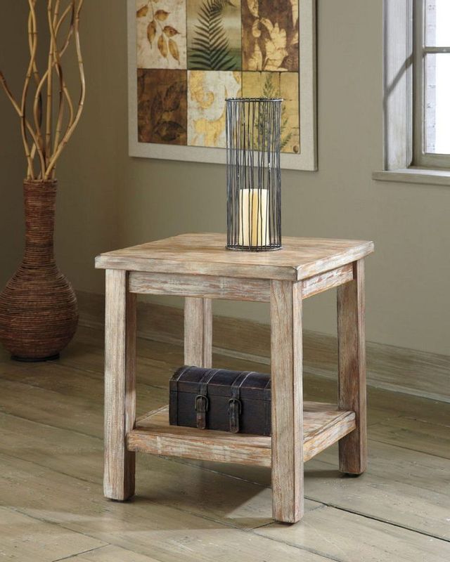 Signature Design by Ashley® Vennilux Brown Chair Side End Table 1