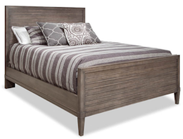 Durham Furniture Prominence Oyster Queen Wood Slat Bed