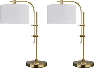 Signature Design by Ashley® Baronvale 2-Piece Brass Accent Lamp Set