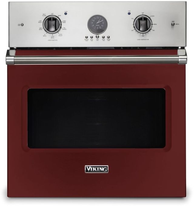 Viking® 5 Series 27" Reduction Red Professional Built In Single Electric Premiere Wall Oven
