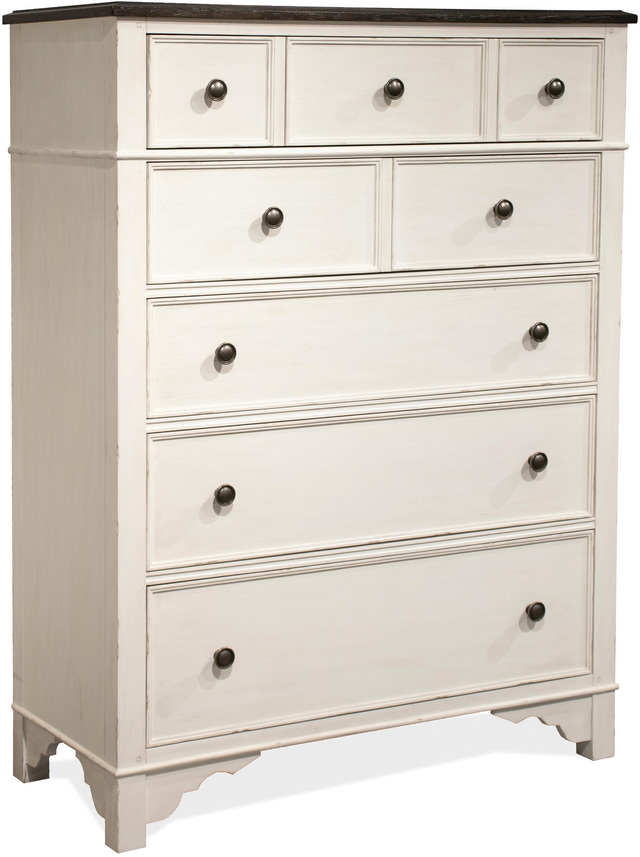 Riverside Furniture Grand Haven Feathered White Chest-1