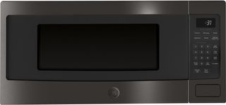 GE Profile™ 1.1 Cu. Ft. Black Stainless Steel Countertop Microwave