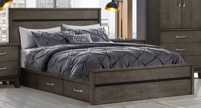 Grand lit à panneau avec rangement de Concept Plus 2