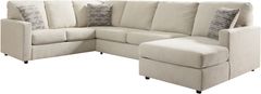 Signature Design by Ashley® Edenfield 3-Piece Linen Right-Arm Facing Sectional with Corner Chaise