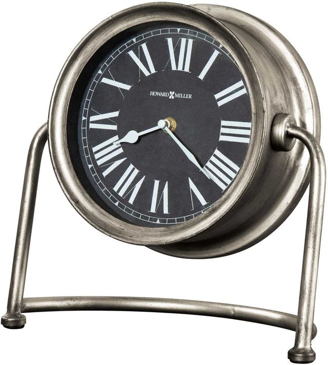 Howard Miller® Senna Antique Silver/Aged Black Accent Clock