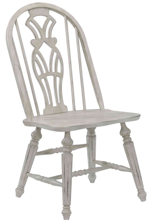 Tennessee Enterprises Inc. Vintage Estates Antique White Side Chair