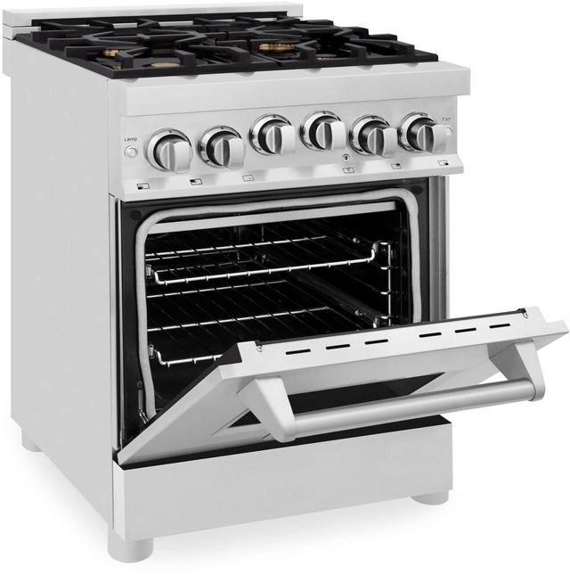 ZLINE 24" Stainless Steel Pro Style Natural Gas Range 4