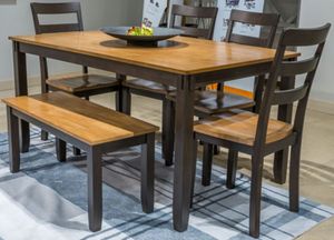 Signature Design by Ashley® Gesthaven Natural/Brown 6-Piece Dining Set