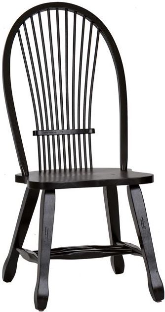 Liberty Furniture Treasures Bow Back Side Chair-Black 7