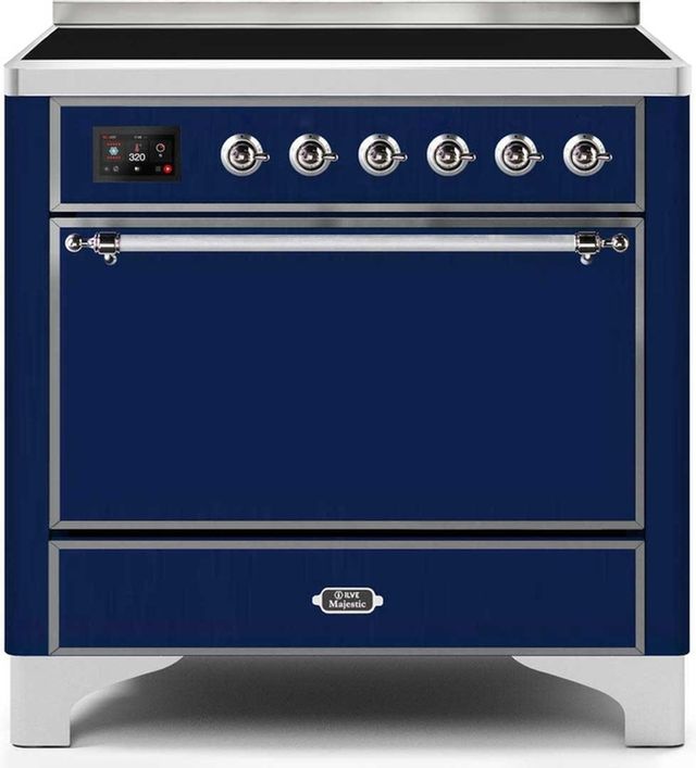 Ilve Majestic Series 36" Stainless Steel Freestanding Induction Range 15