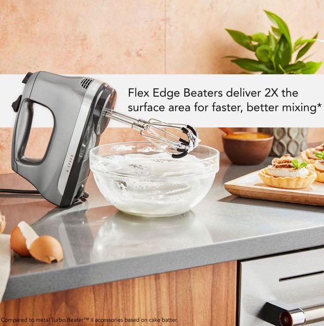 KitchenAid® 6 Speed Contour Silver Hand Mixer 3